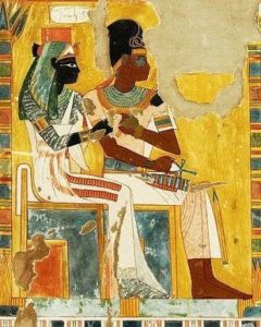 Ancestors, ancient painting, here King and Queen